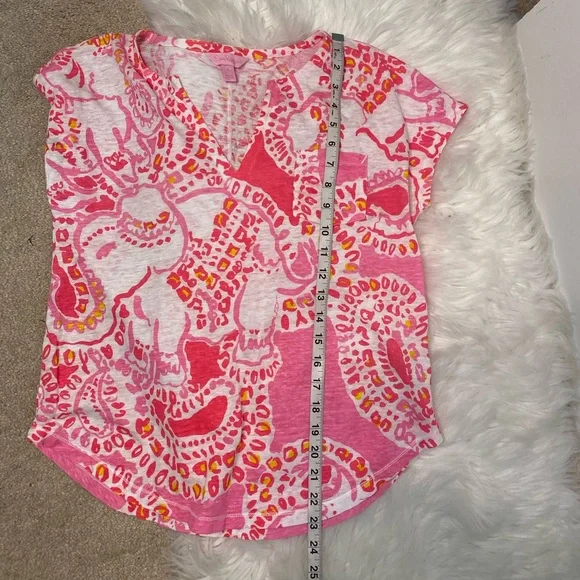 Lilly Pulitzer Duval Truck In Love Top size S - Picture 6 of 9